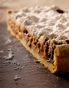 Tarte aux quetsches et streusel à la cannelle